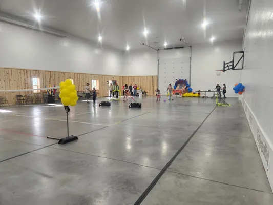 Youth center with various games set up