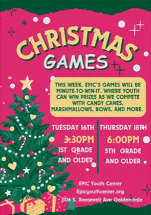 Poster for Christmas games